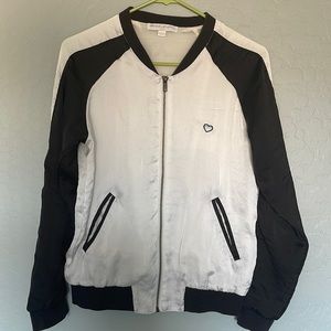 Spiritual gangster satin bomber jacket, x-small